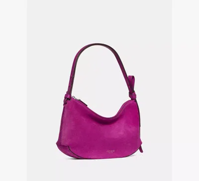 Kate Spade Loop Suede Shoulder Bag In Red