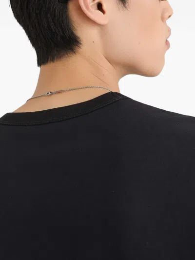 Dolce & Gabbana Cotton T-shirt With Patch In Black