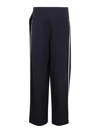 Entire Studios Pinch Pants Pleated Design Side Stripe In Blue