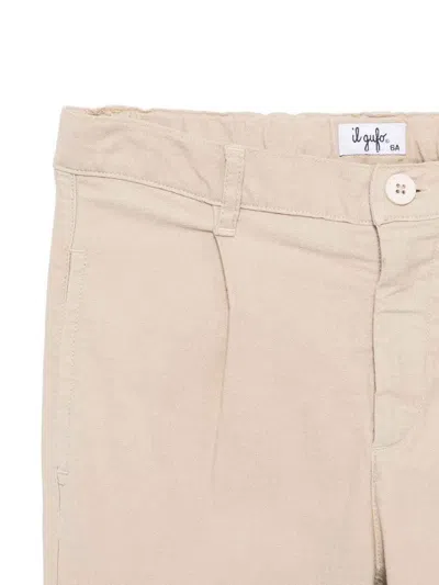 Il Gufo Herringbone Suit In Neutral