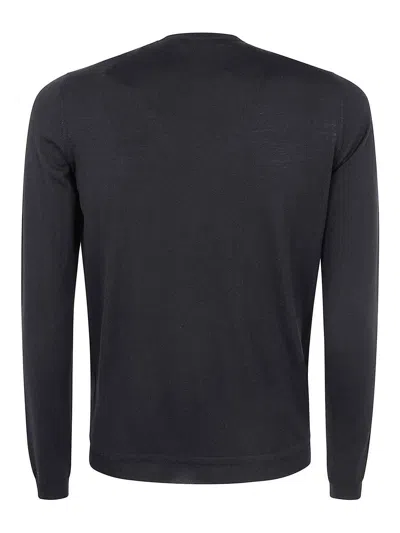 Goes Botanical Pullover Roundneck In Black