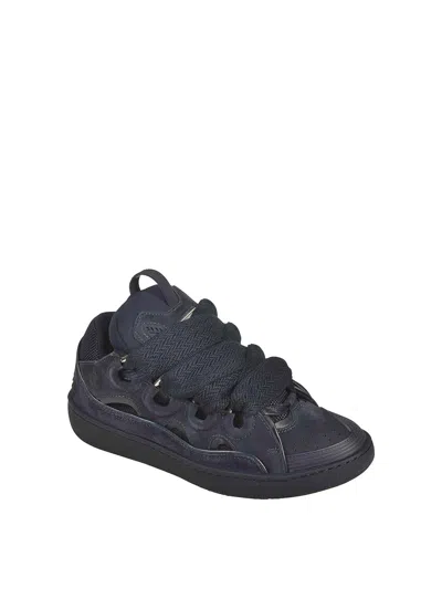 Lanvin Sneakers Blue In Black