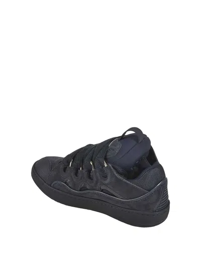 Lanvin Sneakers Blue In Black