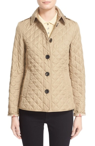 Burberry Ashurst Classic Modern Quilted Jacket In Canvas