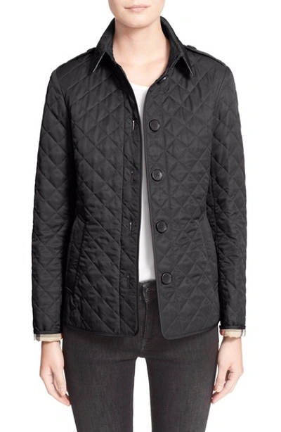 Shop Burberry Ashurst Quilted Jacket In Black