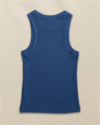 Southern Tide Ryan Solid Rib Tank In Nautical Blue