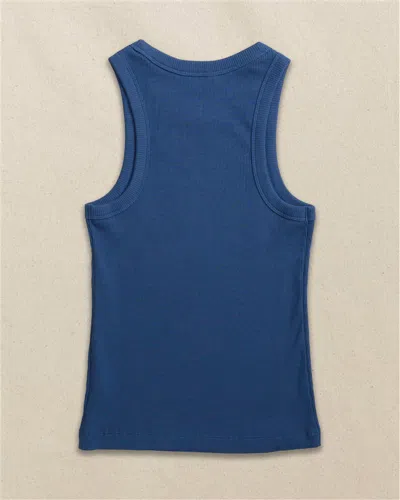 Southern Tide Ryan Solid Rib Tank In Nautical Blue