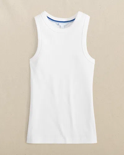 Southern Tide Ryan Solid Rib Tank In Nautical Blue