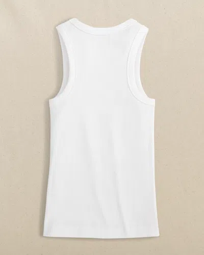 Southern Tide Ryan Solid Rib Tank In Nautical Blue