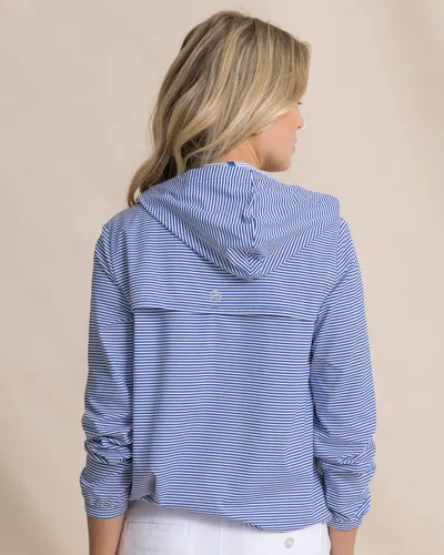 Southern Tide Calie Skip Stripe Popover In Blue