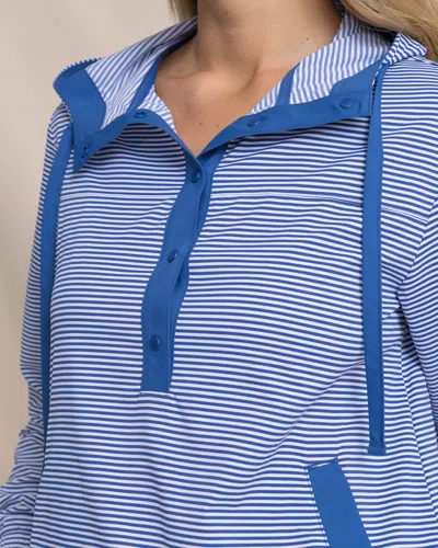 Southern Tide Calie Skip Stripe Popover In Blue