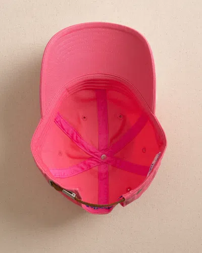 Southern Tide Mini Skipjack Leather Strap Hat In Snapper