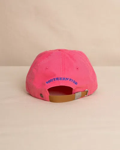 Southern Tide Mini Skipjack Leather Strap Hat In Snapper