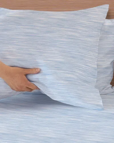 Wph Distressed Stripe Sheet Set In Blue
