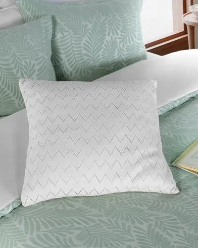 Wph Herringbone Square Decorative Pillow In Ivory