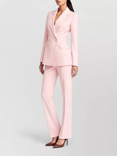 Max Mara Virgin Wool Double-breasted Jacket In Pink
