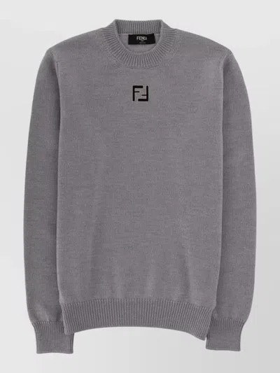 Fendi Regular-fit Wool Jumper In Multi