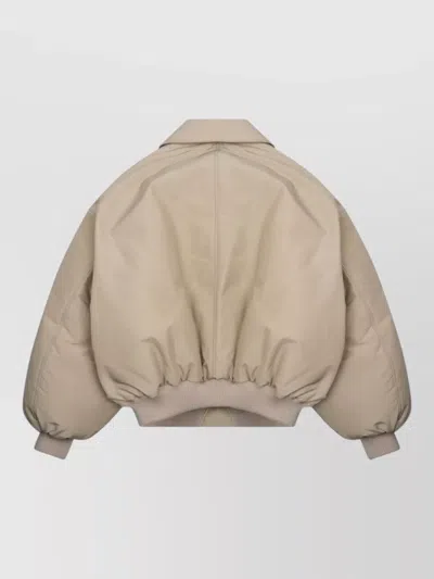 Celine Down Oversized Coat In Neutral