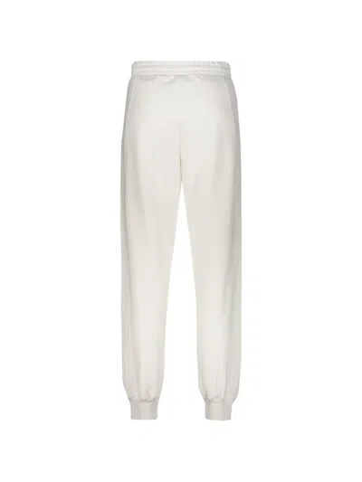 Moorer Elisabeth Drawstring Elasticated-cuff Track Pants In White
