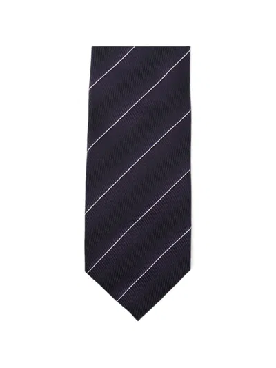 Tom Ford Diagonal-stripe Silk Tie In Multi
