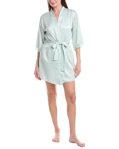 Flora Nikrooz 3pc Solid Charm Wrap & Solid Charm Cami Set In Green