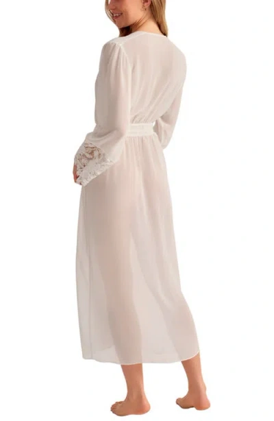 Rya Collection Duchess Chiffon Robe In White