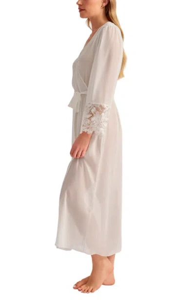 Rya Collection Duchess Chiffon Robe In White
