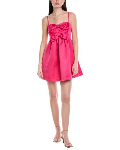 Seraphina Solid Mini Dress In Pink