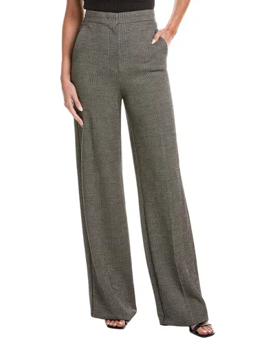 Max Mara Cognac Wool-blend Jersey Trouser In Gray