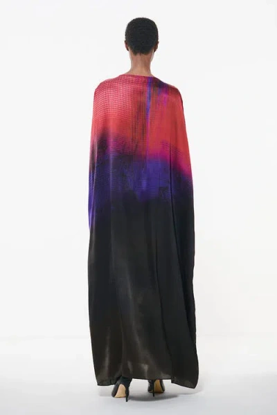 Leem Gradient Printed Kaftan In Multicolor