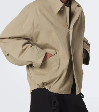 Studio Nicholson Comba Cotton-blend Blouson Jacket In Beige