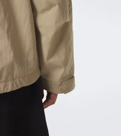 Studio Nicholson Comba Cotton-blend Blouson Jacket In Beige