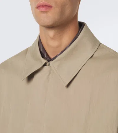 Studio Nicholson Comba Cotton-blend Blouson Jacket In Beige