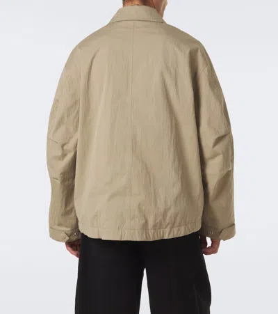 Studio Nicholson Comba Cotton-blend Blouson Jacket In Beige