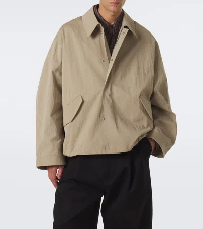 Studio Nicholson Comba Cotton-blend Blouson Jacket In Beige