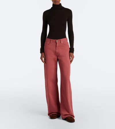 Blazé Milano Blaze Milano Java Wide-leg Jeans In Rosa