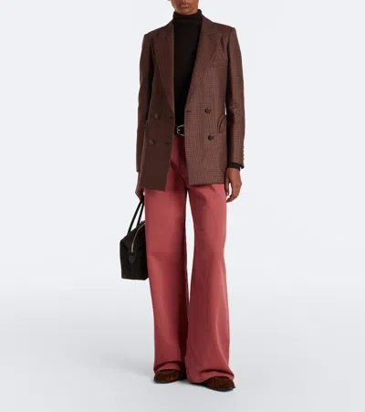 Blazé Milano Blaze Milano Java Wide-leg Jeans In Rosa