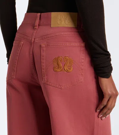 Blazé Milano Blaze Milano Java Wide-leg Jeans In Rosa