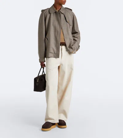 Tod's Shearling-lined Suede Platform Mules In Brown