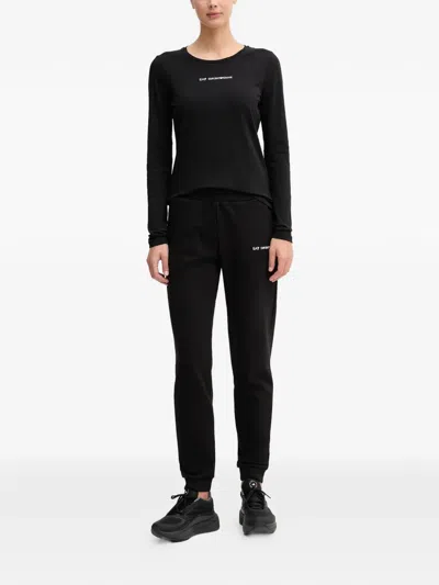 Ea7 Long-sleeved T-shirt In Black