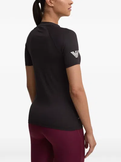 Ea7 Logo-print T-shirt In Black