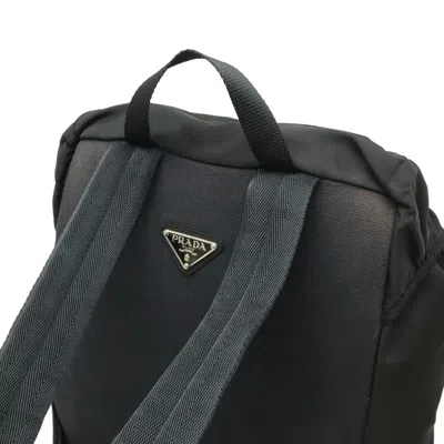 Pre-owned Prada Black Nero Nylon Backpack () In Black, Nero