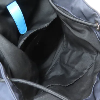 Pre-owned Coach Blue Navy Leather Backpack () In Blue, Navy