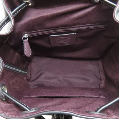 Pre-owned Coach Black Leather Backpack ()