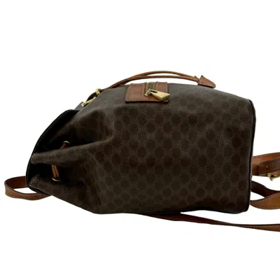 Pre-owned Celine Brown Pvc Leather Backpack ()
