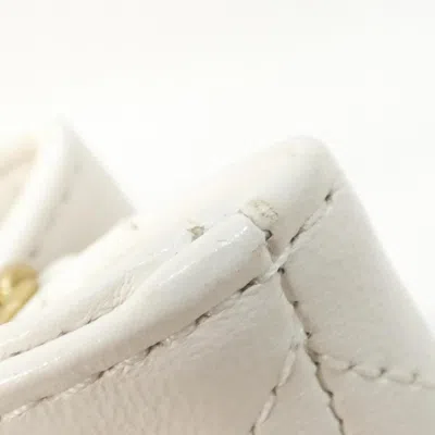 Pre-owned Chanel White Leather Backpack ()