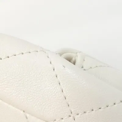 Pre-owned Chanel White Leather Backpack ()