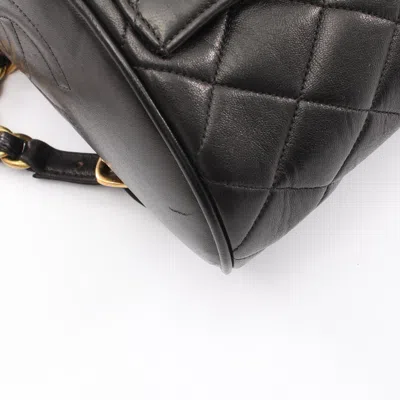 Pre-owned Chanel Black Leather Backpack ()