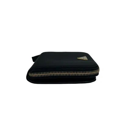 Pre-owned Prada Black Nylon Leather Wallet (bi-fold) ()