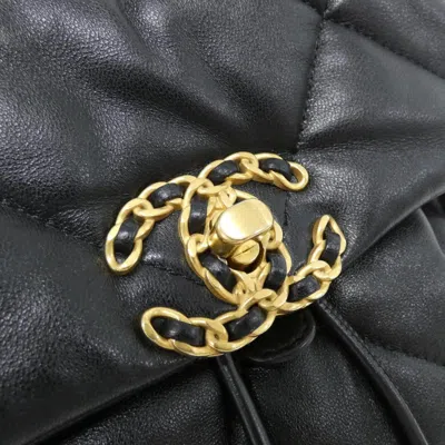 Pre-owned Chanel Black Leather Backpack ()